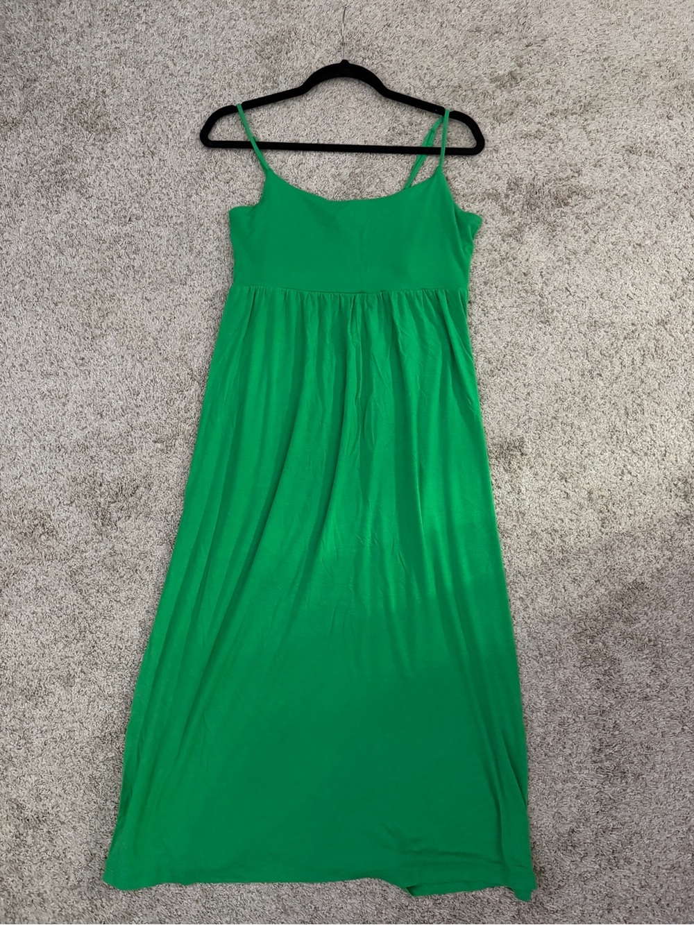 Women's knit Green Spaghetti Strap midi Dress - old navy